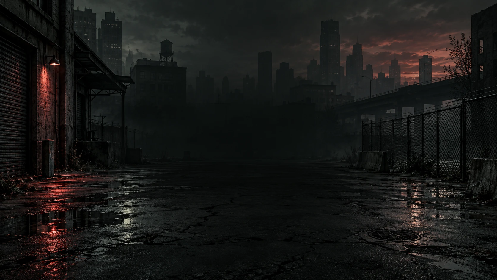 Empty city artwork for Left 4 Dead