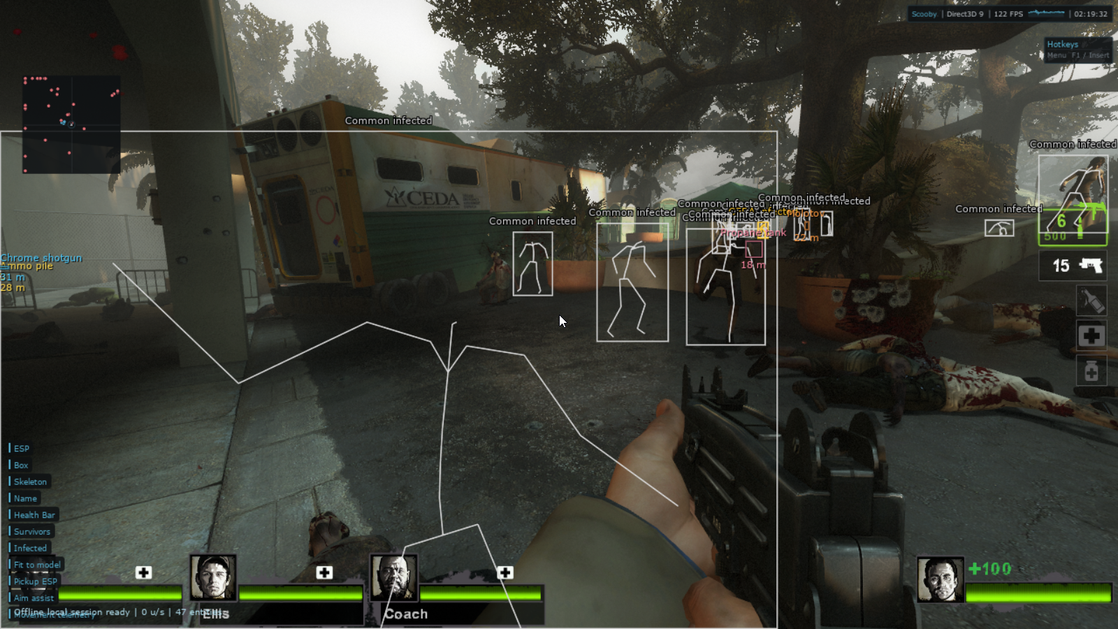 Scooby development gameplay capture: L4D2: common and special infected visuals
